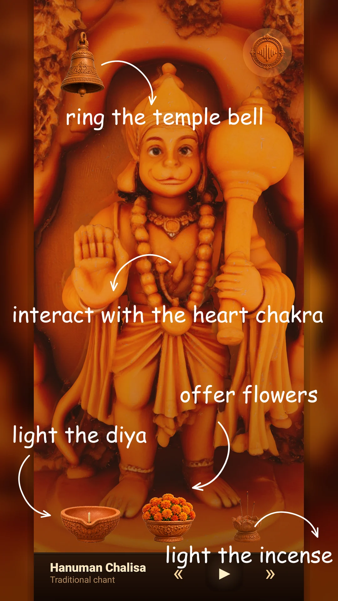 Hanuman Temple home screen