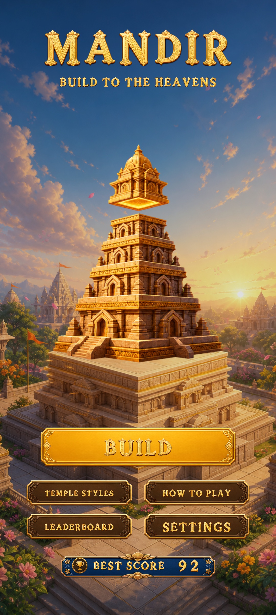 Mandir home screen